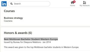 Perciun publishes his ‘Cambridge’ diploma and raises new questions