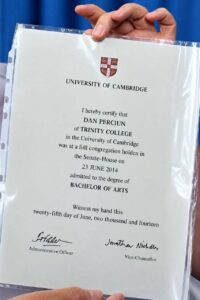 Perciun publishes his ‘Cambridge’ diploma and raises new questions